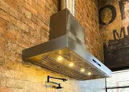 Basic ducted roof mounted on a wall.